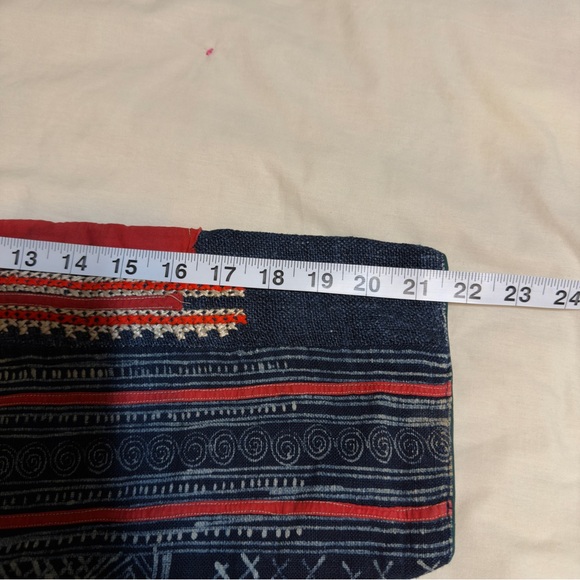 Vintage Hmong Handmade Indigo Embroidered Jacket/One of a Kind! Reversible! - Picture 14 of 16